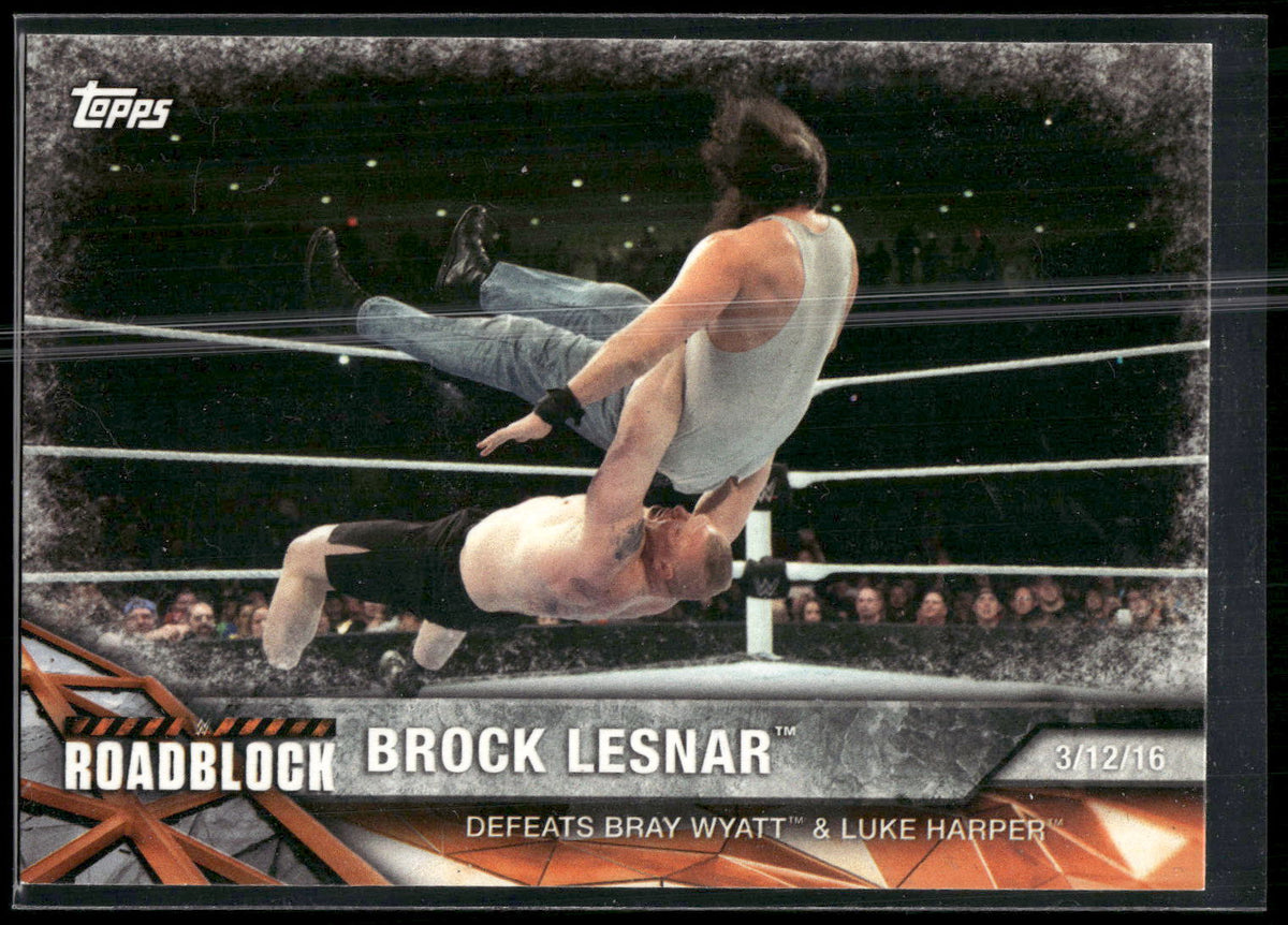 2017 Topps WWE Road To Wrestlemania #40 Brock Lesnar