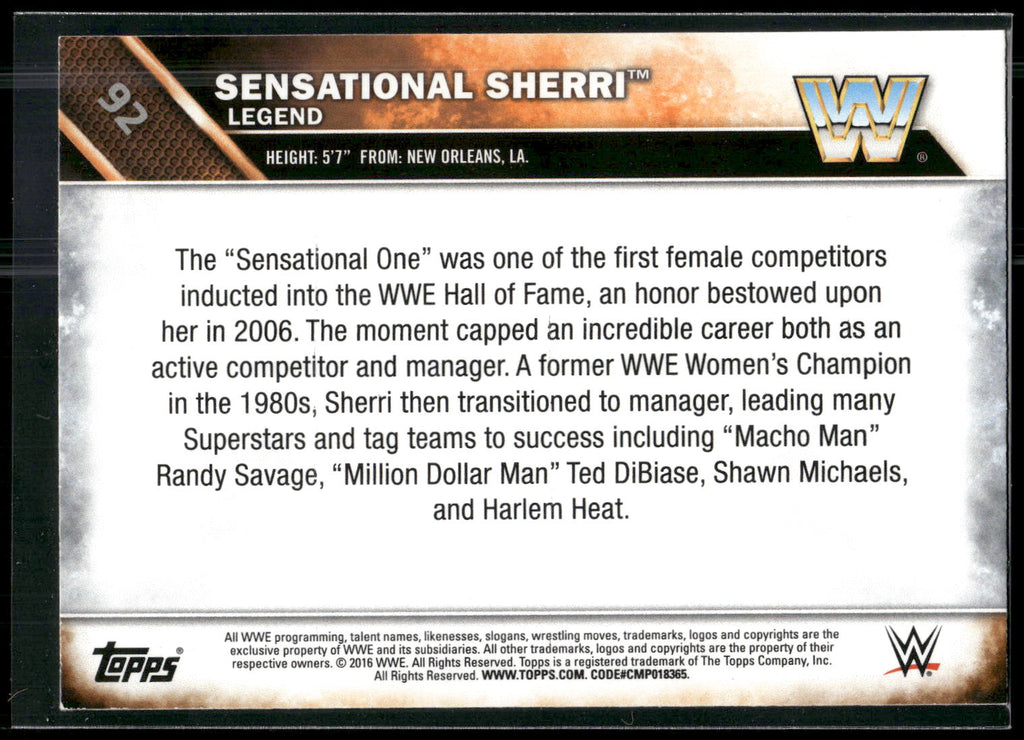 1991 Merlin WWF Superstars Of Wrestling Series 2 #216 Sensational Sherri
