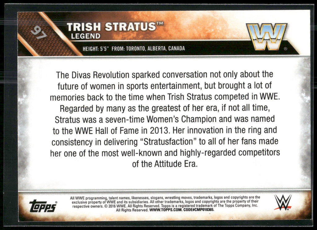 2016 Topps WWE #97 Trish Stratus