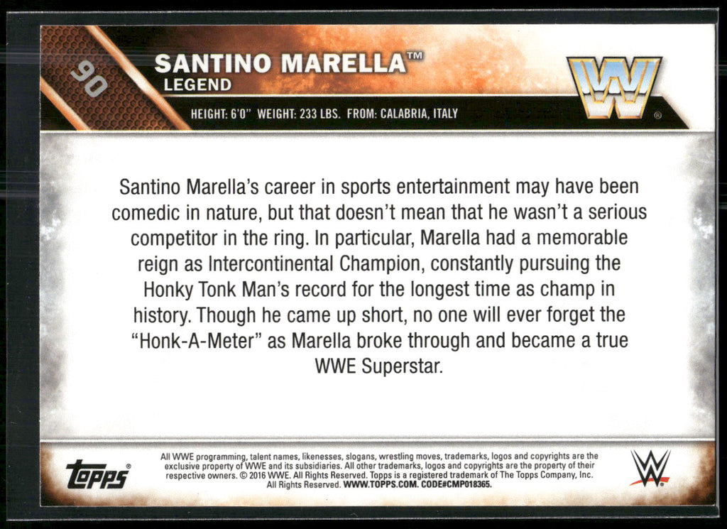 2016 Topps WWE #90 Santino Marella