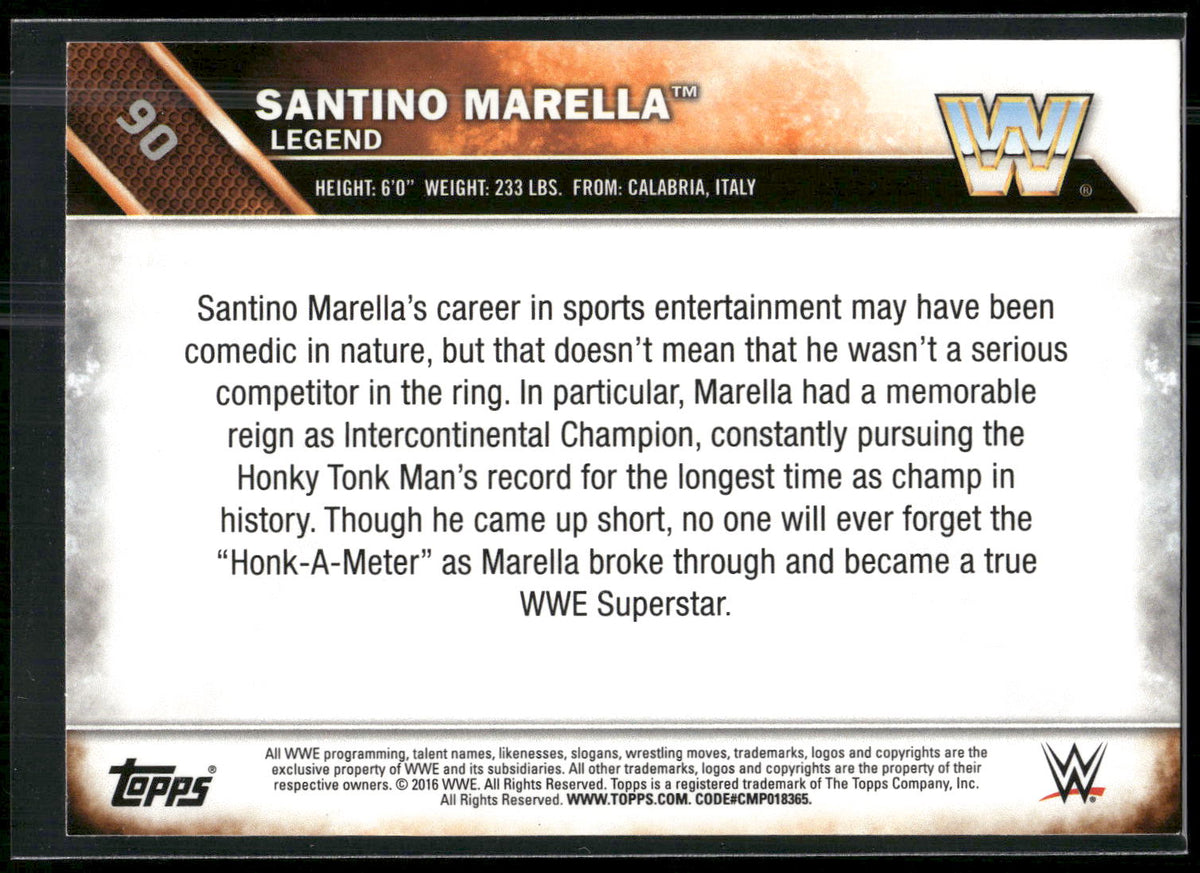 2016 Topps WWE #90 Santino Marella