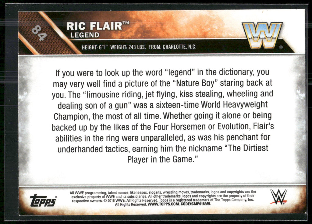 2016 Topps WWE #84 Ric Flair