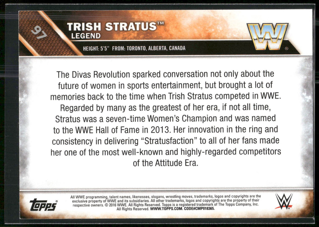 2016 Topps WWE #97 Trish Stratus