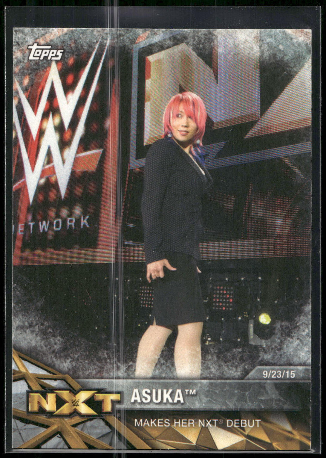 2017 Topps WWE Women's Division #NXT-4 Asuka NXT Matches and Moments