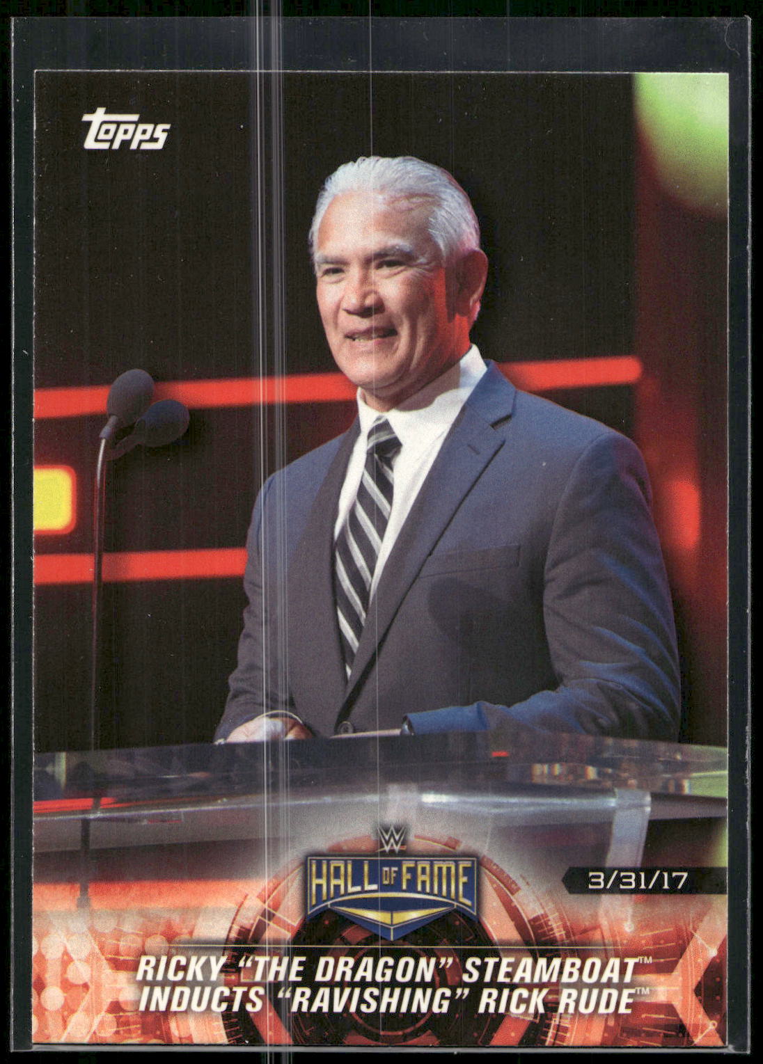 2018 Topps WWE Road To Wrestlemania #21 Ricky "The Dragon" "Ravishing" Rick Rude