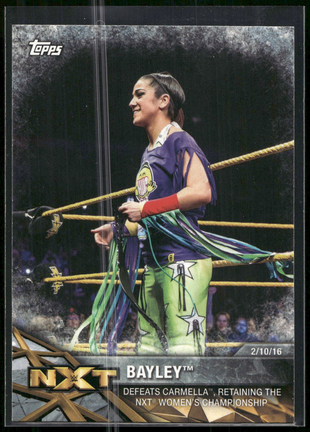2017 Topps WWE Women's Division #NXT-12 Bayley NXT Matches and Moments