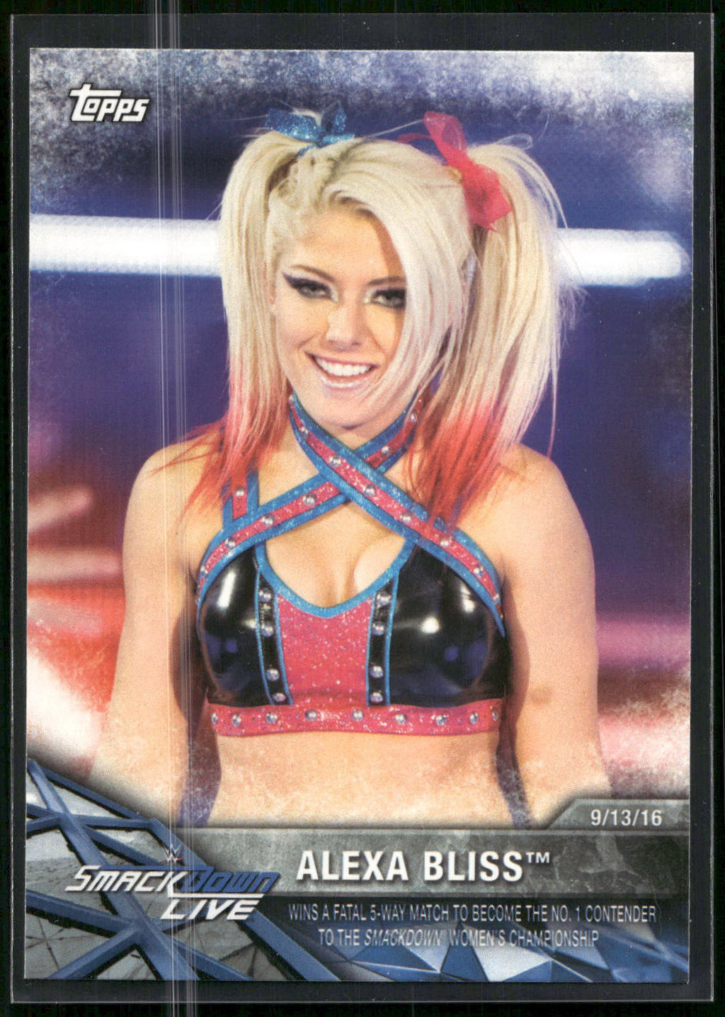 2017 Topps WWE Women's Division #WWE-6 Alexa Bliss WWE Matches and Moments