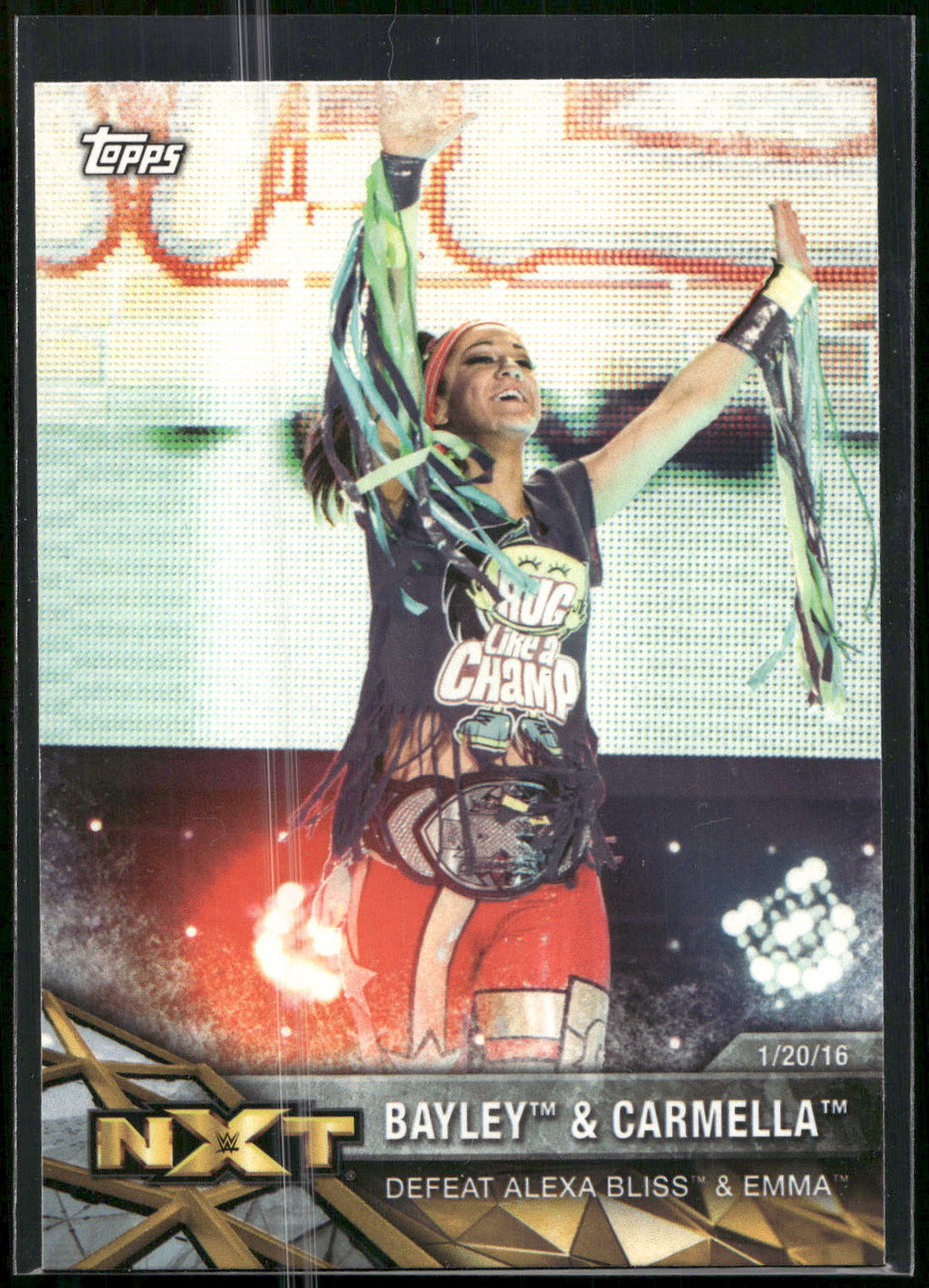 2017 Topps WWE Women's Division #NXT-11 Bayley / Carmella NXT
