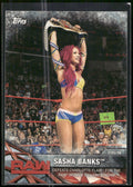 2017 Topps WWE Women's Division #WWE-1 Sasha Banks WWE Matches and Moments