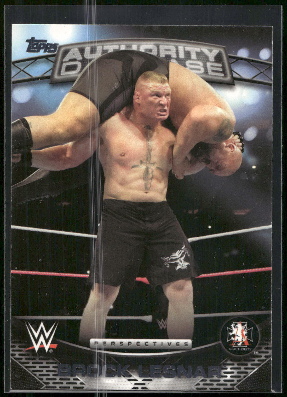 2016 Topps WWE #15A Brock Lesnar Authority Database