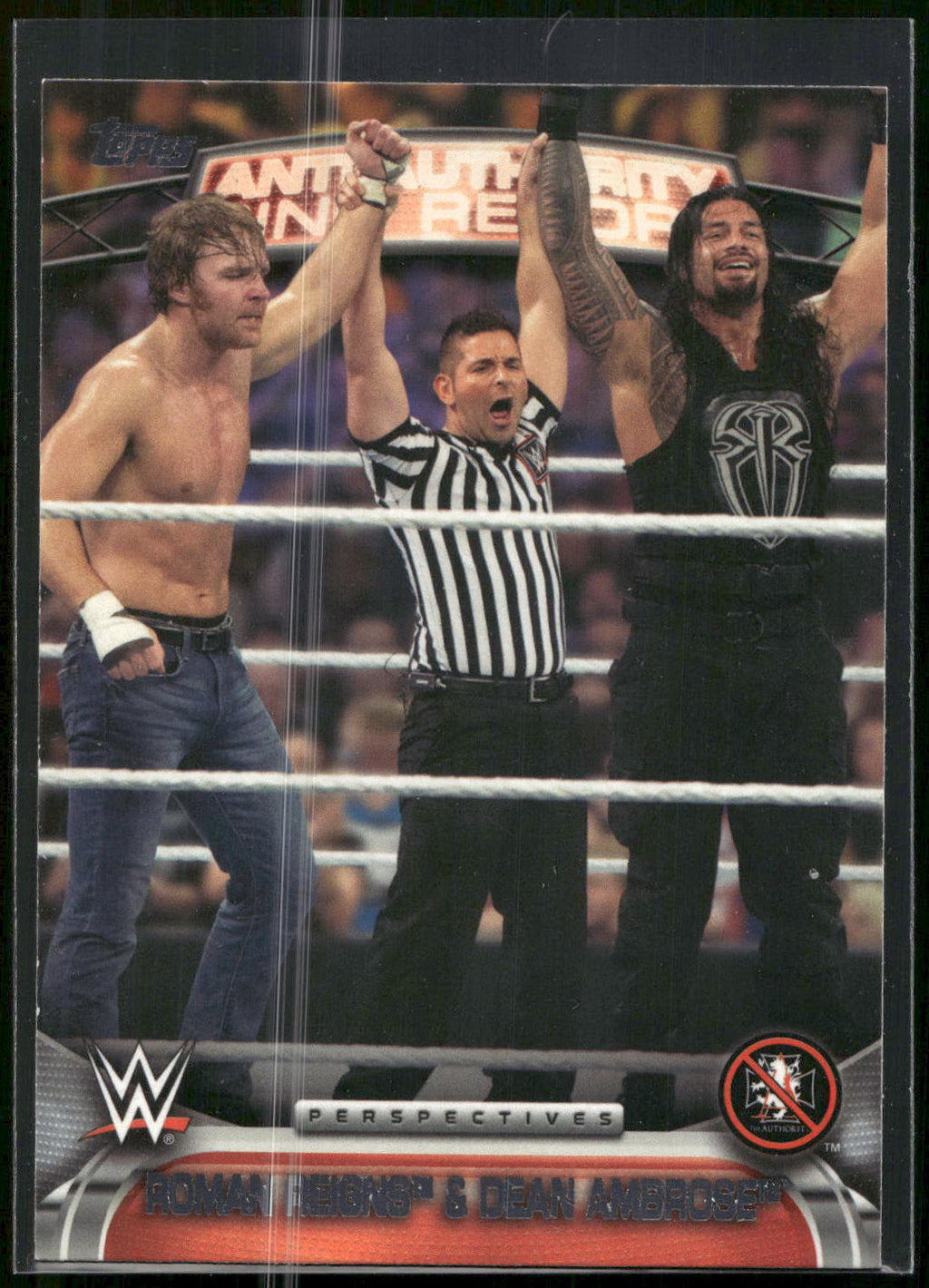 2016 Topps WWE #13AA Roman Reigns / Dean Ambrose Anti-Authority Ring Report