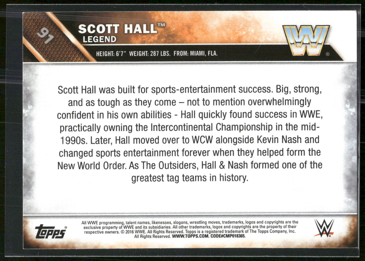 2016 Topps WWE #91 Scott Hall