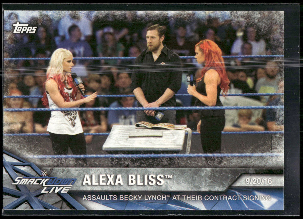 2017 Topps WWE Women's Division #WWE-8 Alexa Bliss WWE Matches and Moments
