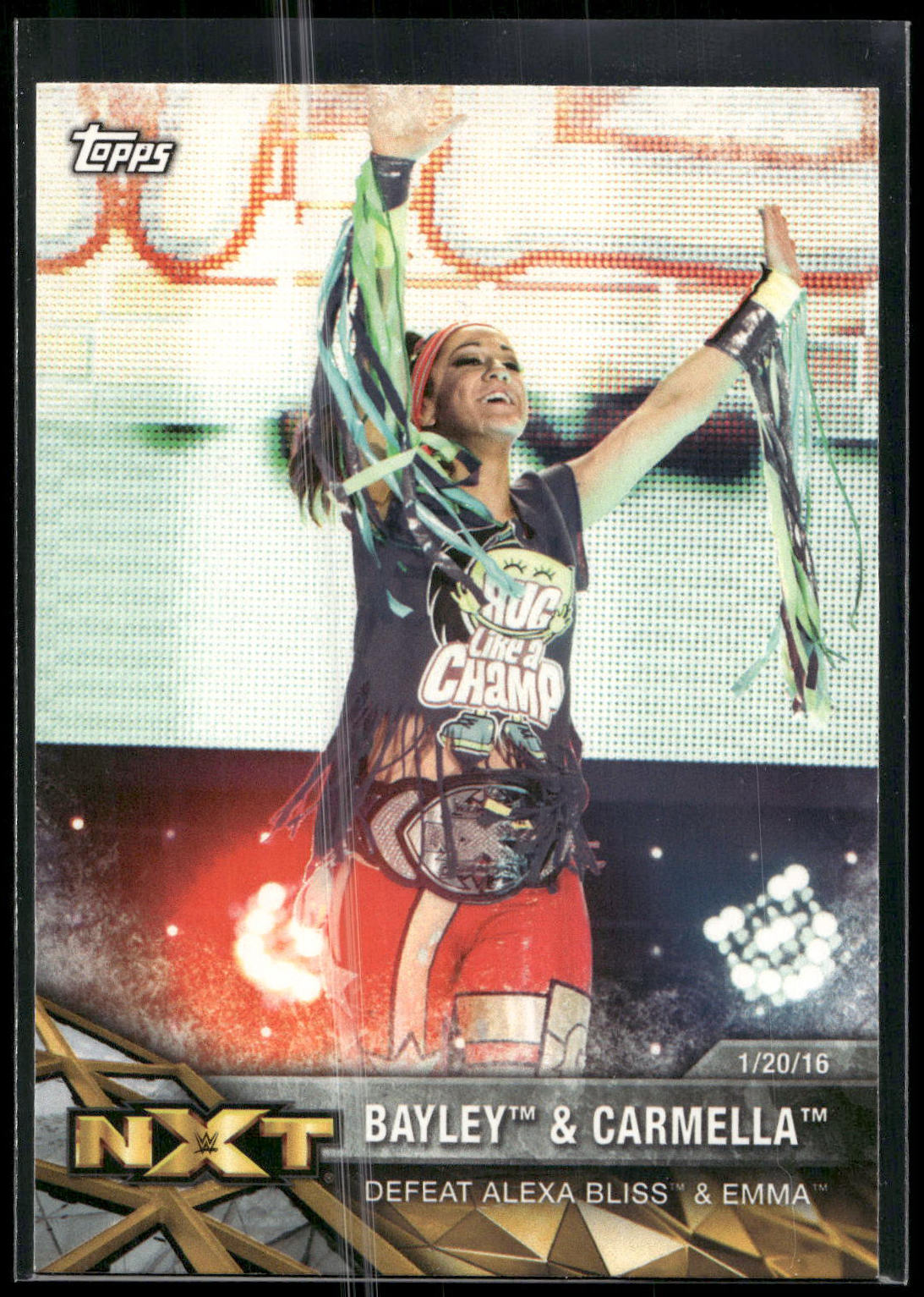 2017 Topps WWE Women's Division #NXT-11 Bayley / Carmella NXT
