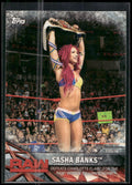2017 Topps WWE Women's Division #WWE-1 Sasha Banks WWE Matches and Moments