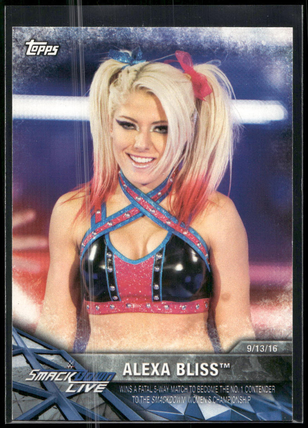 2017 Topps WWE Women's Division #WWE-6 Alexa Bliss WWE Matches and Moments