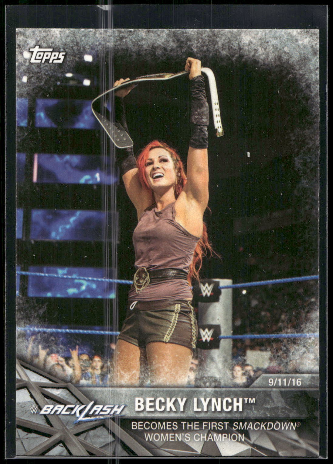 2017 Topps WWE Women's Division #WWE-5 Becky Lynch WWE Matches and Moments