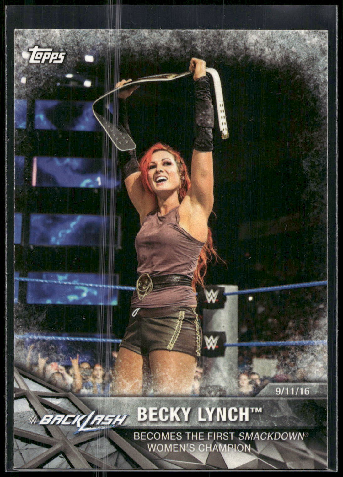 2017 Topps WWE Women's Division #WWE-5 Becky Lynch WWE Matches and Moments