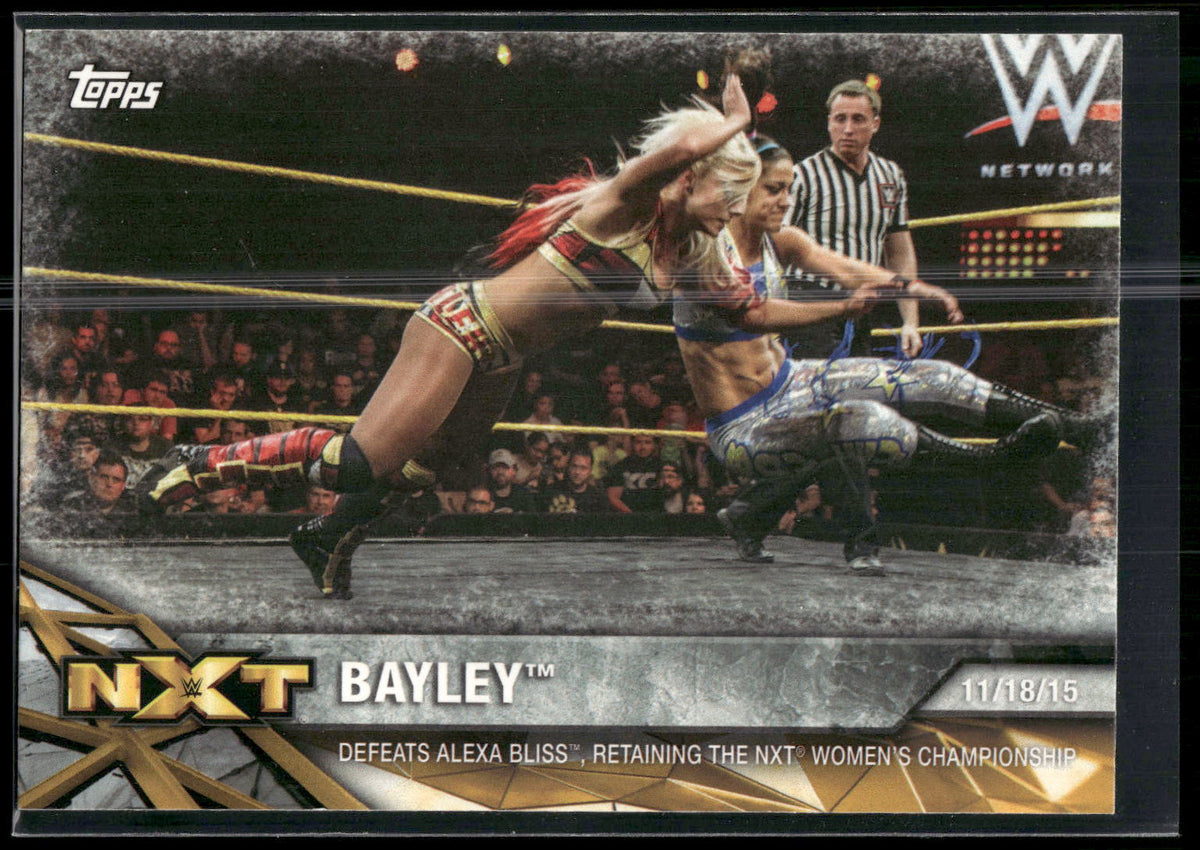 2017 Topps WWE Women's Division #NXT-8 Bayley NXT Matches and Moments