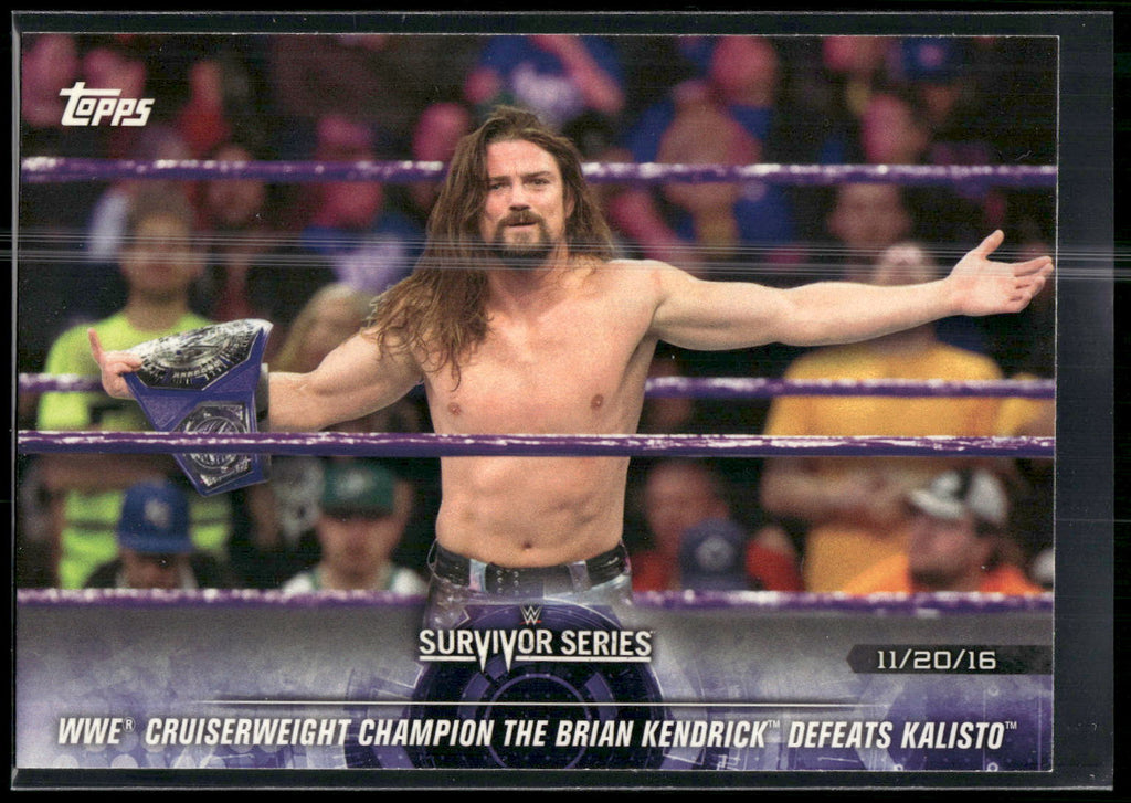 2018 Topps WWE Road To Wrestlemania #49 The Brian Kendrick Defeats Kalisto