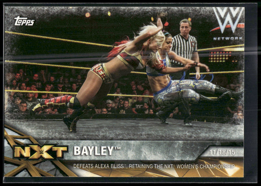 2017 Topps WWE Women's Division #NXT-8 Bayley NXT Matches and Moments