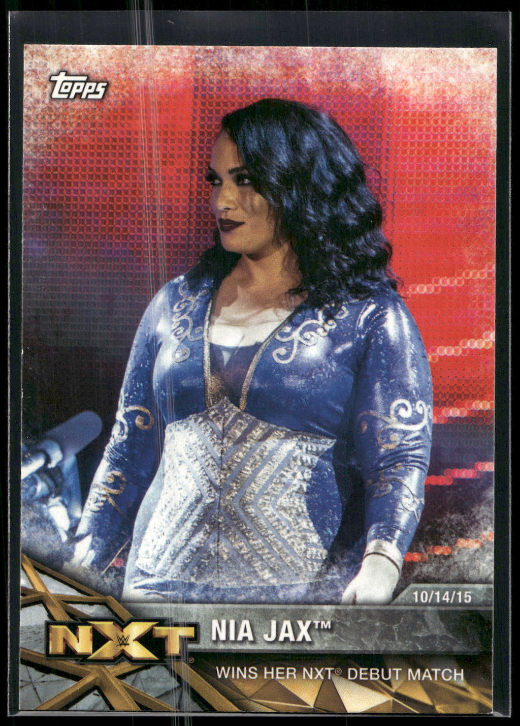2017 Topps WWE Women's Division #NXT-7 Nia Jax NXT Matches and Moments
