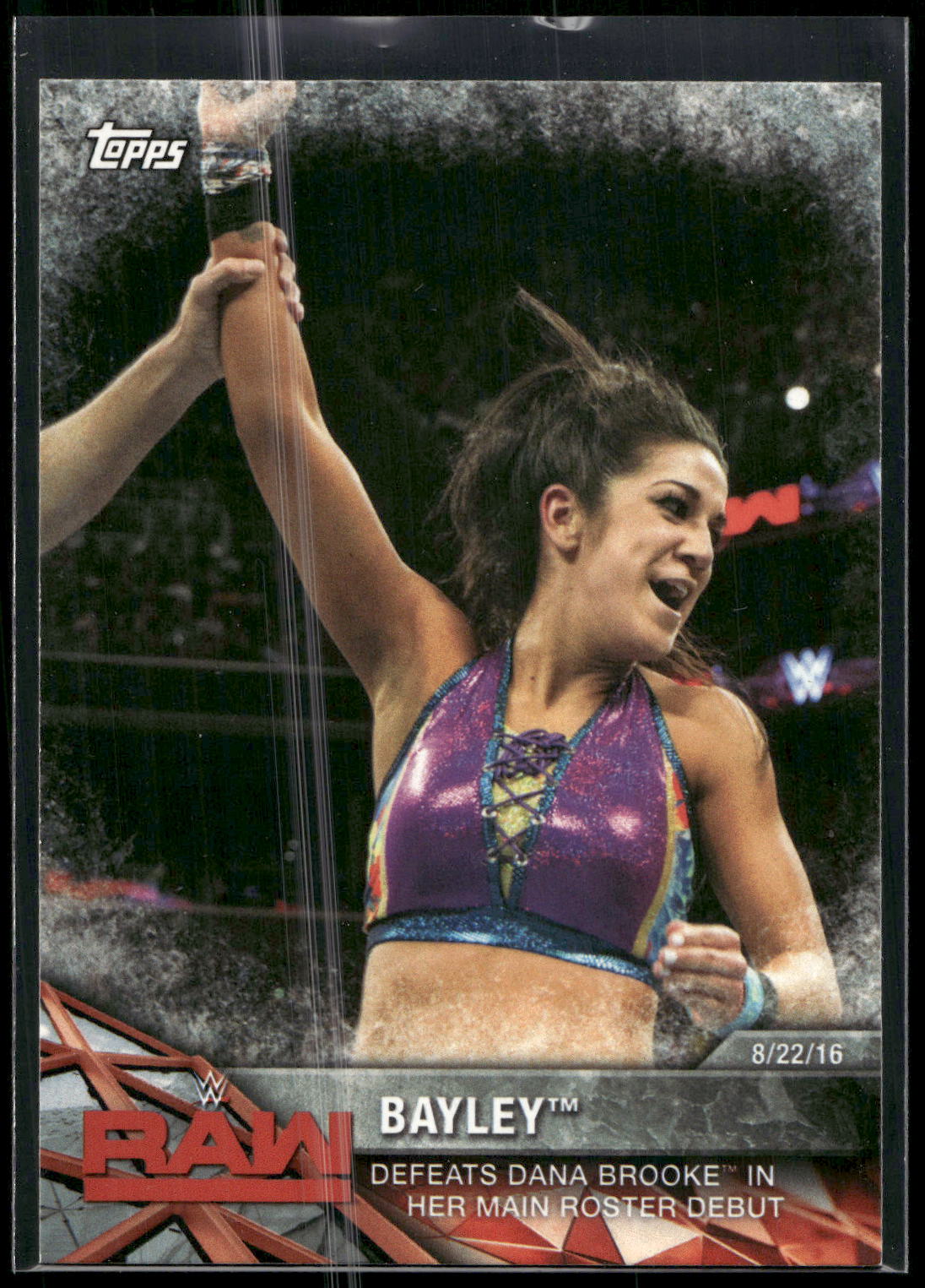 2017 Topps WWE Women's Division #WWE-4 Bayley WWE Matches and Moments