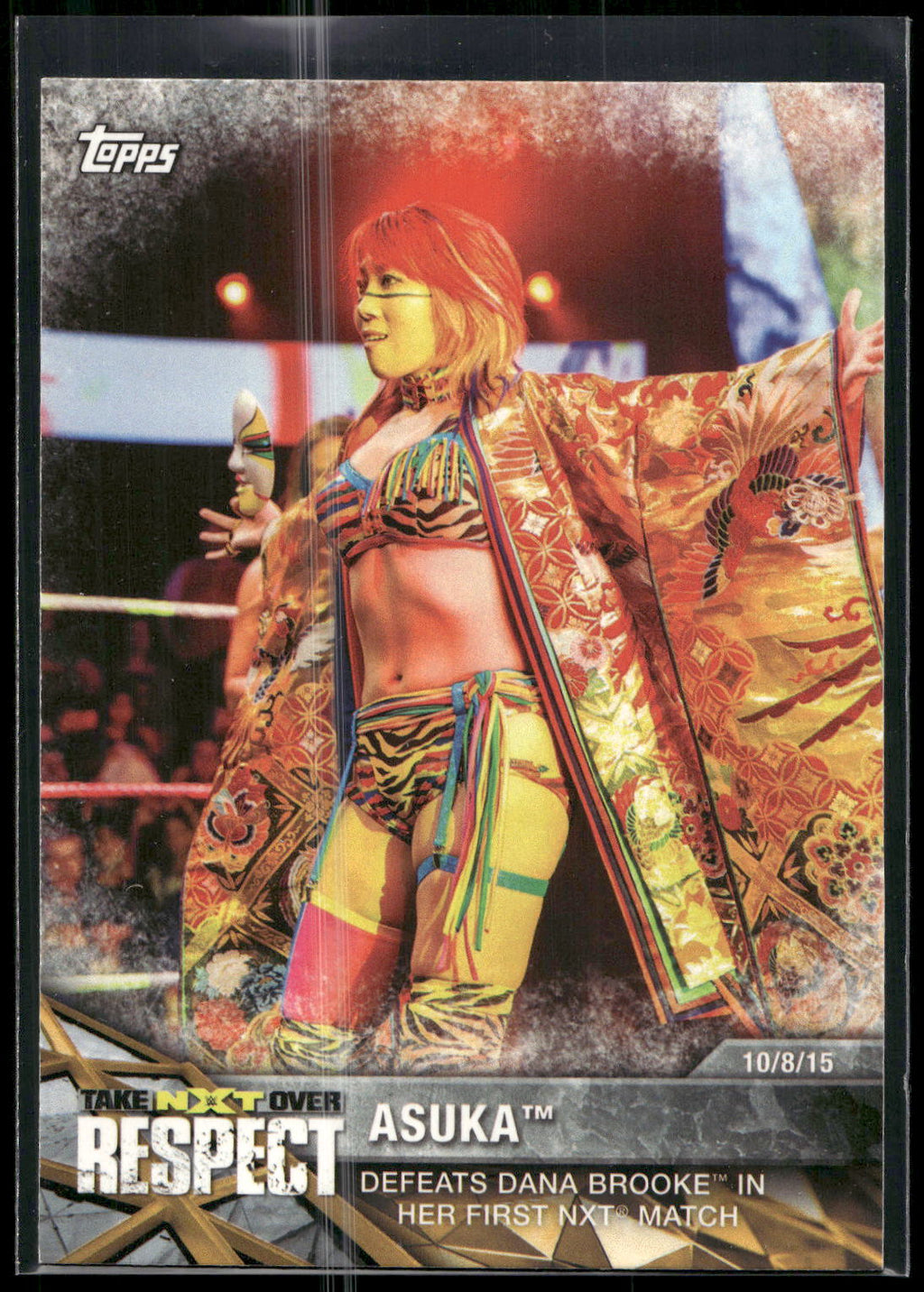 2017 Topps WWE Women's Division #NXT-5 Asuka NXT Matches and Moments