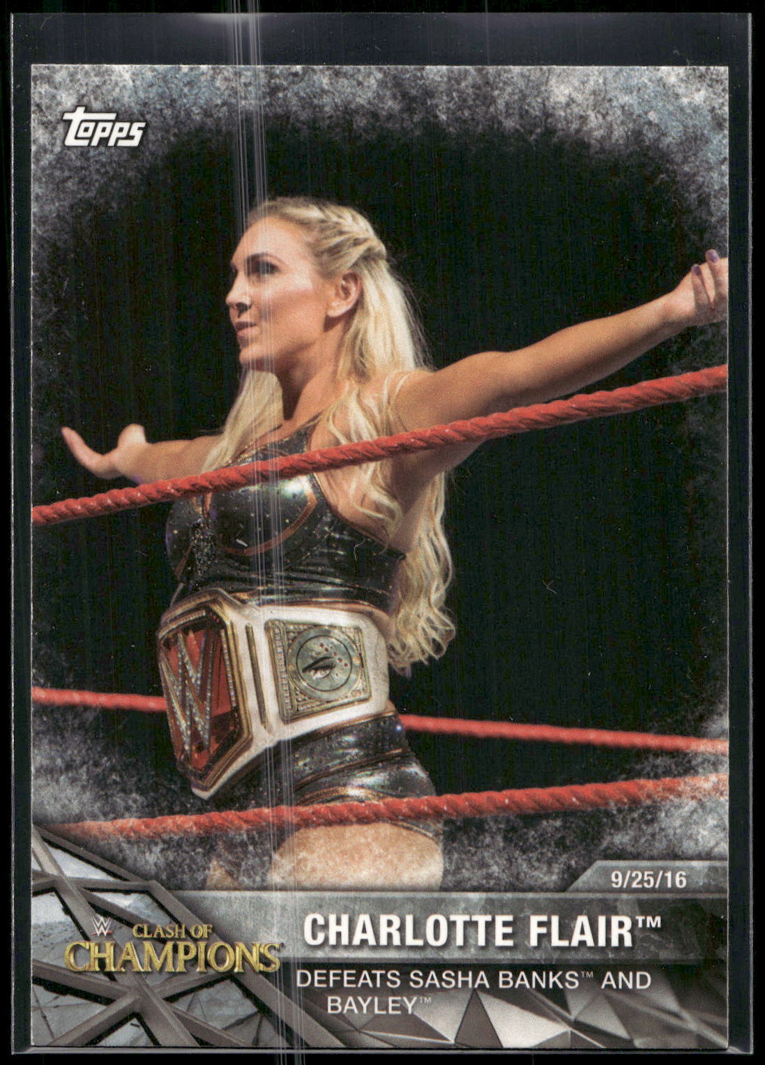2017 Topps WWE Women's Division #WWE-9 Charlotte WWE Matches and Moments