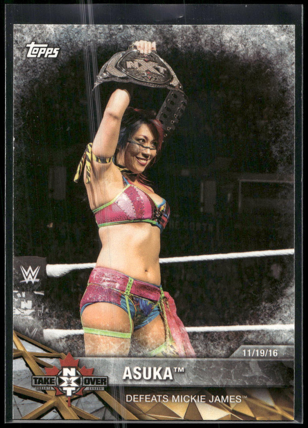 2017 Topps WWE Women's Division #NXT-24 Asuka NXT Matches and Moments