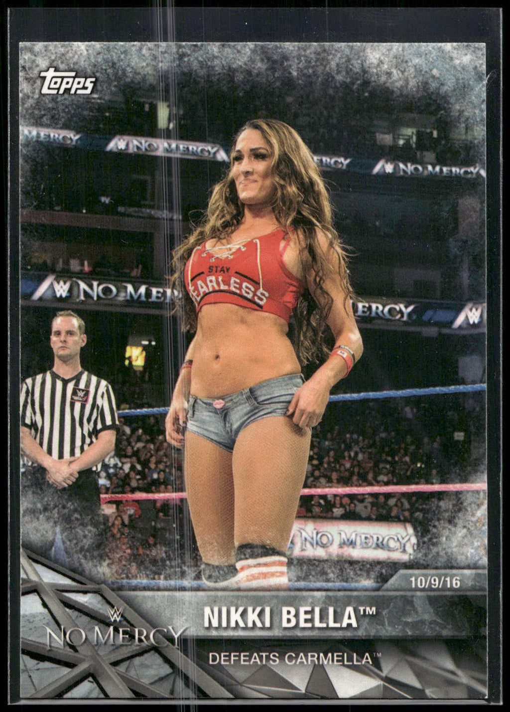 2017 Topps WWE Women's Division #WWE-11 Nikki Bella WWE Matches and Moments