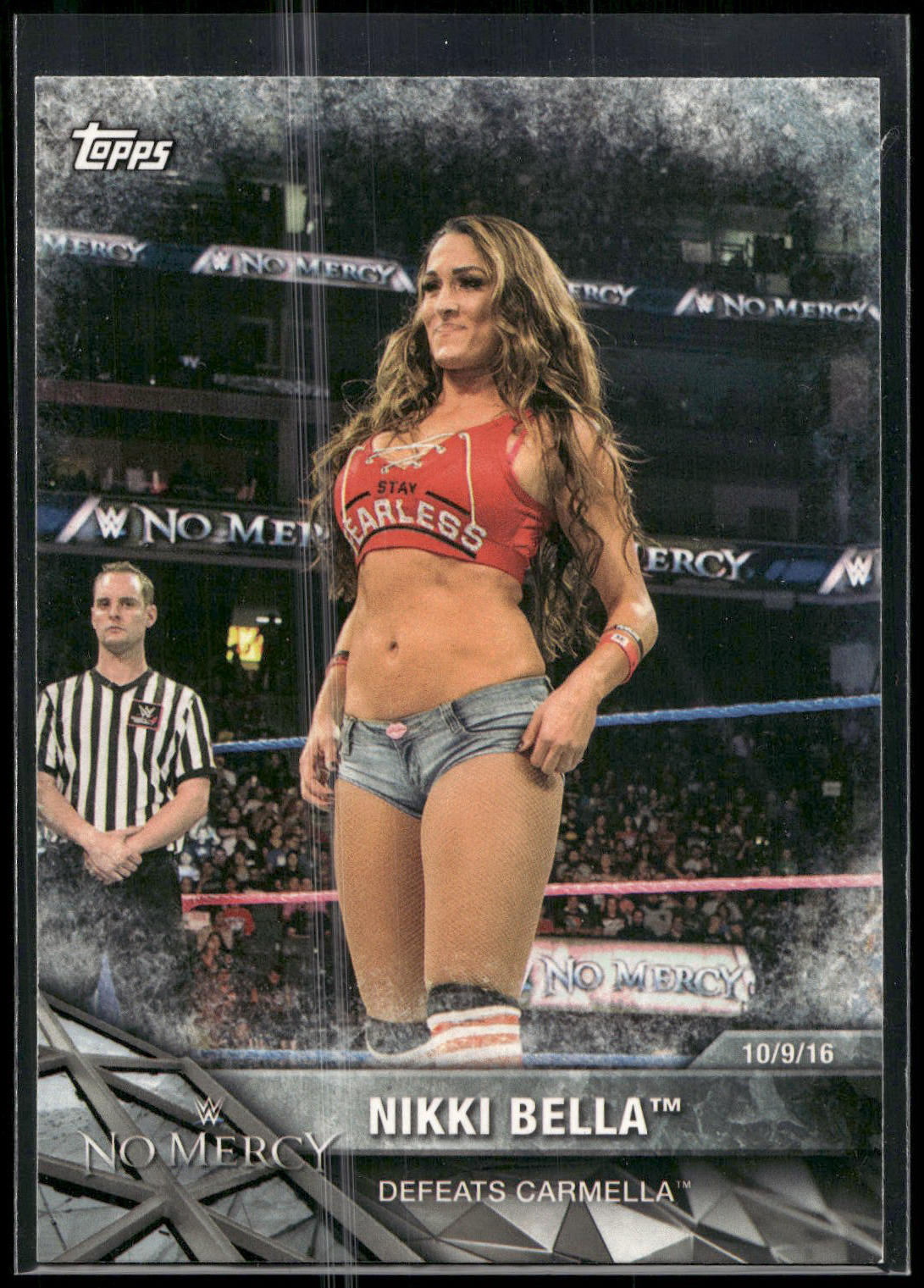 2017 Topps WWE Women's Division #WWE-11 Nikki Bella WWE Matches and Moments