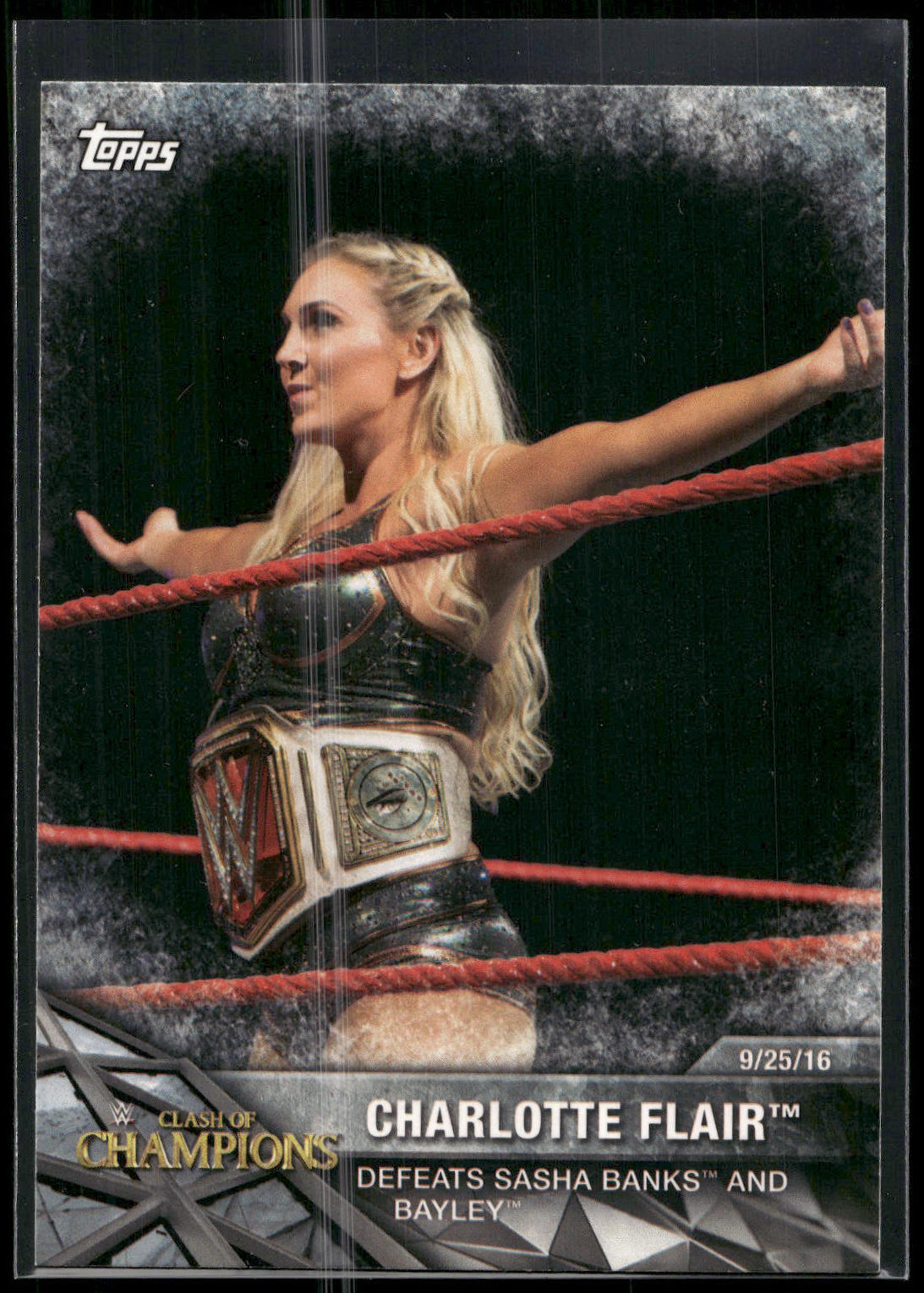 2017 Topps WWE Women's Division #WWE-9 Charlotte WWE Matches and Moments