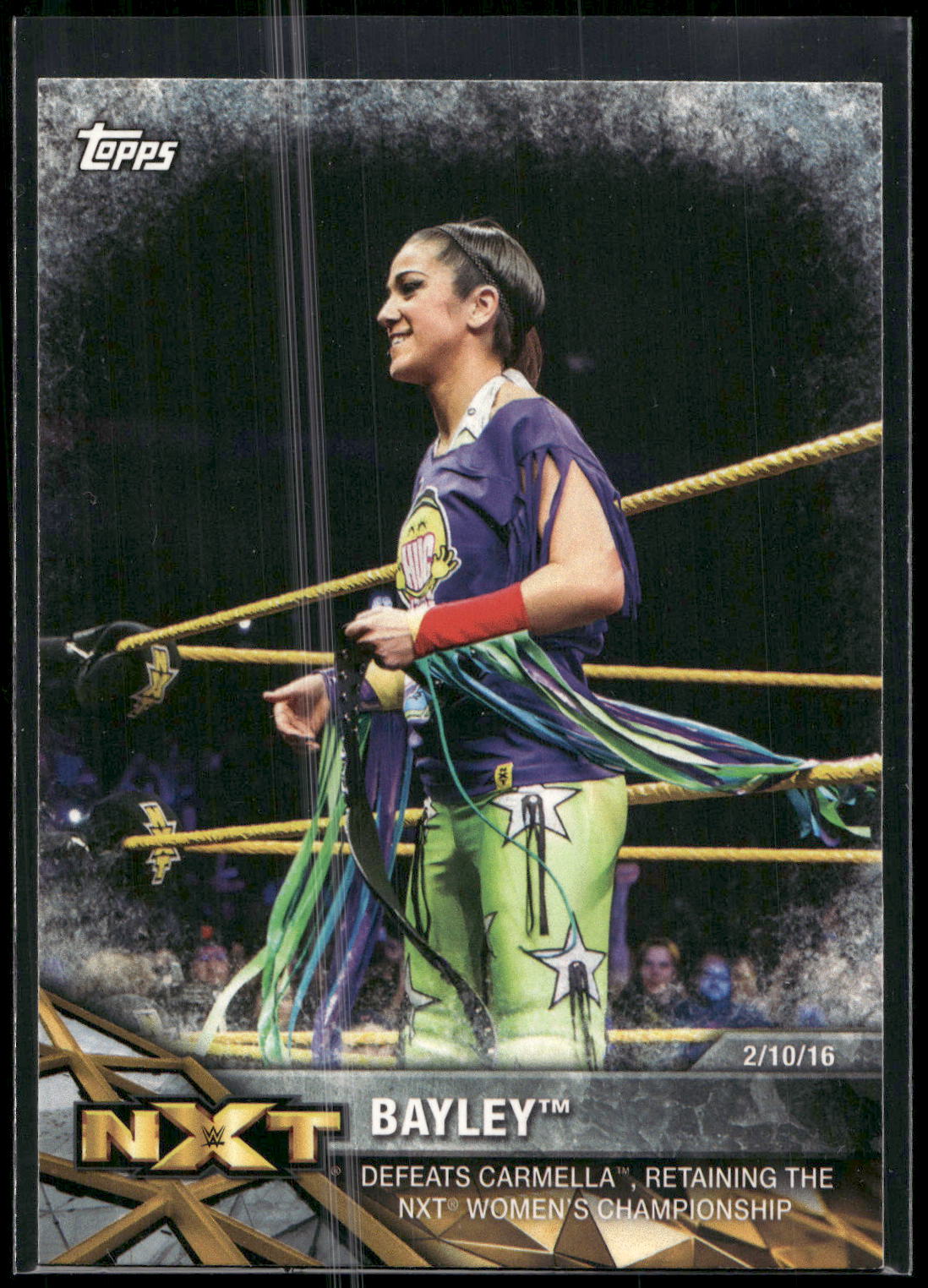 2017 Topps WWE Women's Division #NXT-12 Bayley NXT Matches and Moments