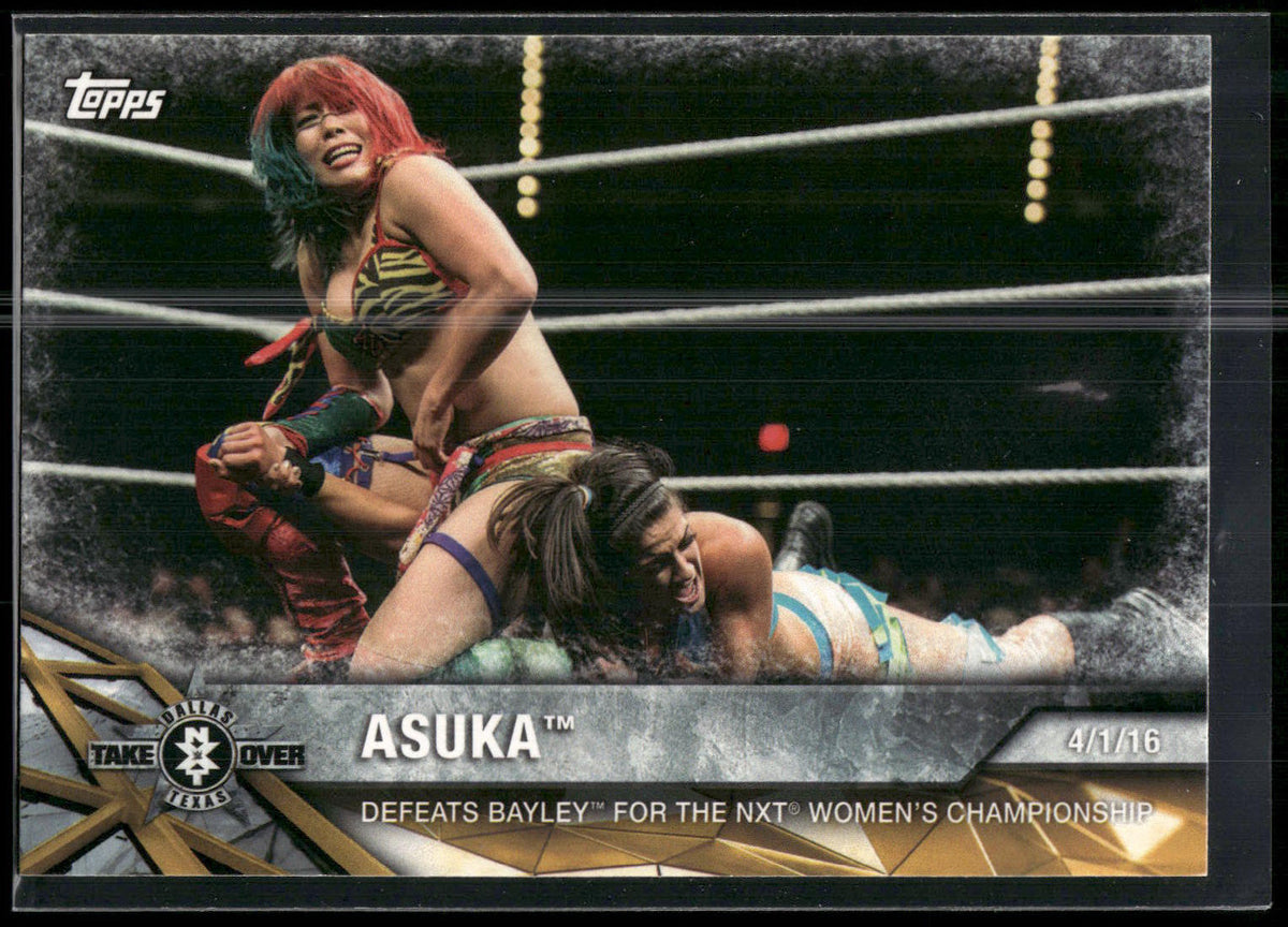 2017 Topps WWE Women's Division #NXT-14 Asuka NXT Matches and Moments