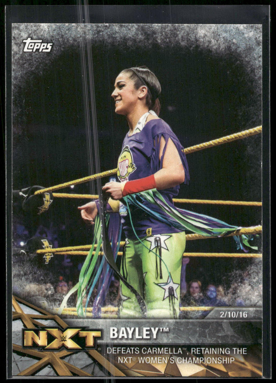 2017 Topps WWE Women's Division #NXT-12 Bayley NXT Matches and Moments