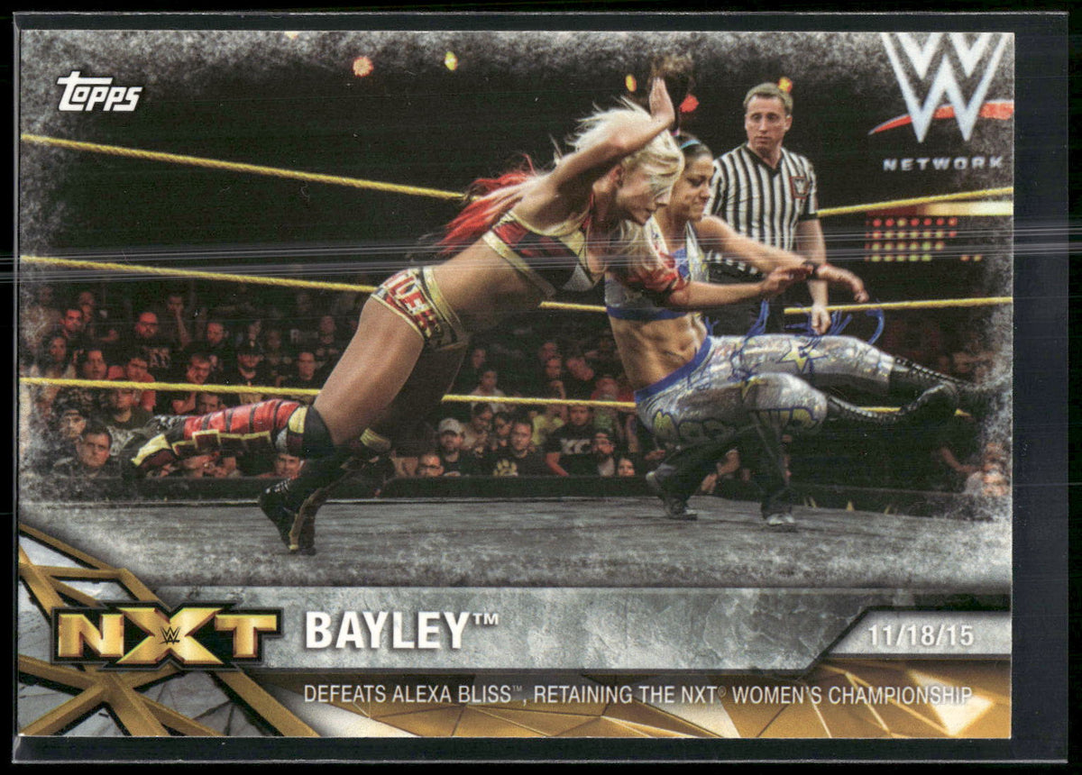 2017 Topps WWE Women's Division #NXT-8 Bayley NXT Matches and Moments