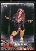 2017 Topps WWE Women's Division #WWE-10 Sasha Banks WWE Matches and Moments