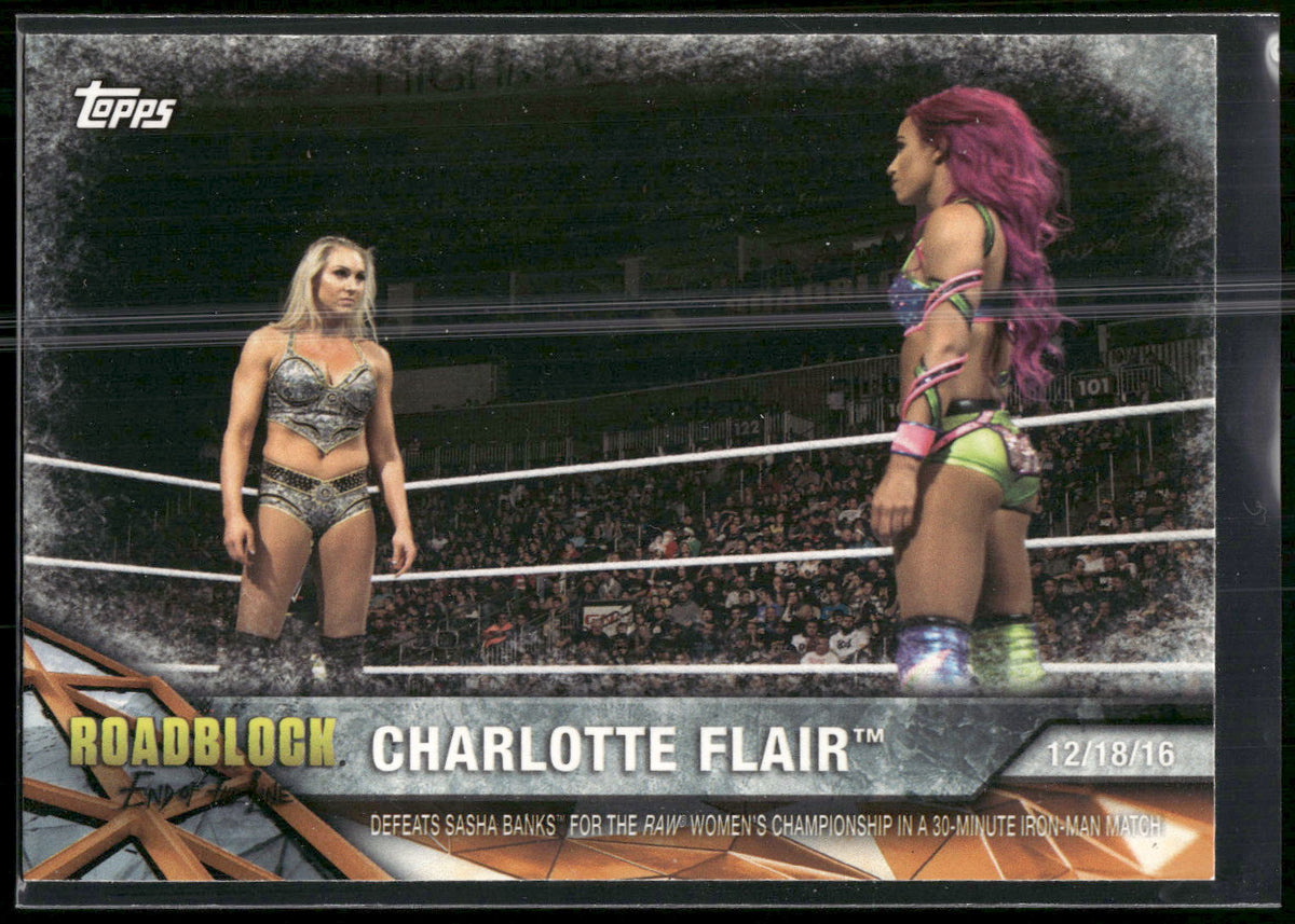 2017 Topps WWE Women's Division #WWE-18 Charlotte WWE Matches and Moments