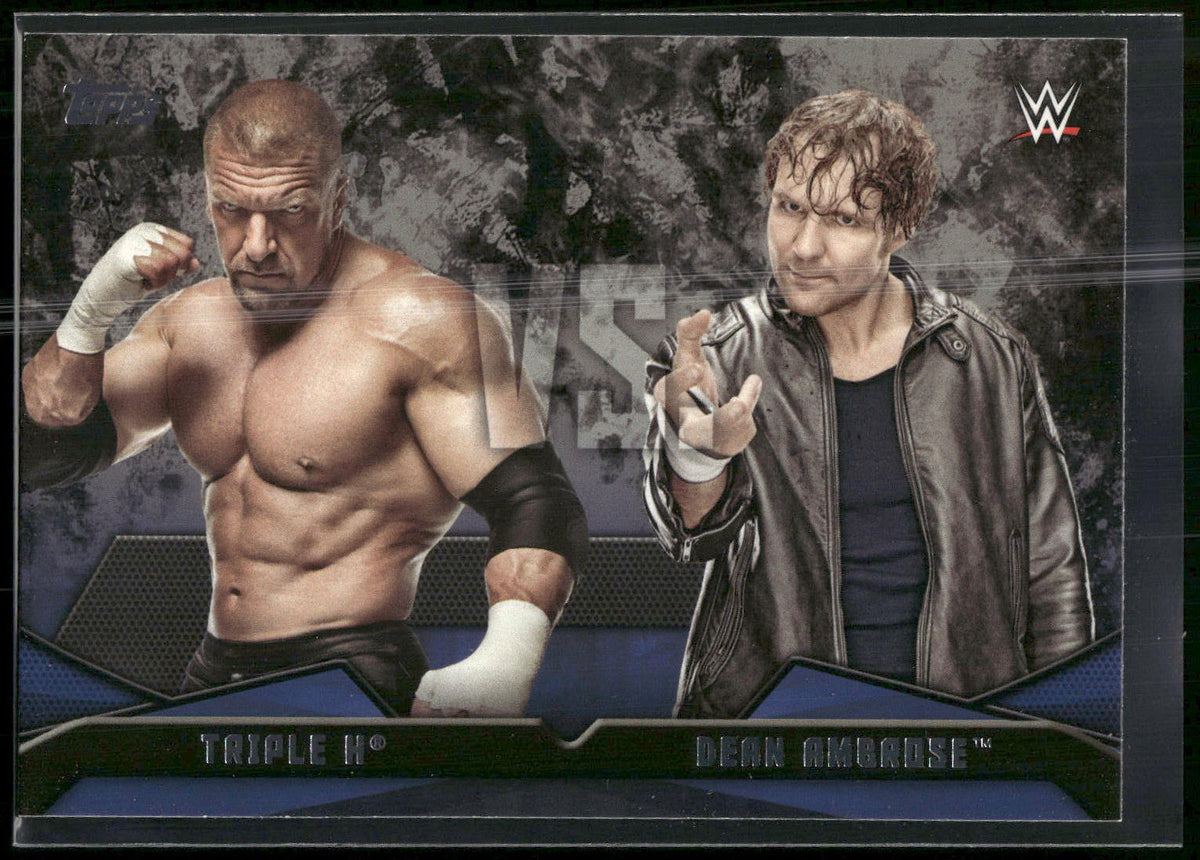 2016 Topps WWE Then Now Forever #12 Dean Ambrose / Triple H Rivalries WWE