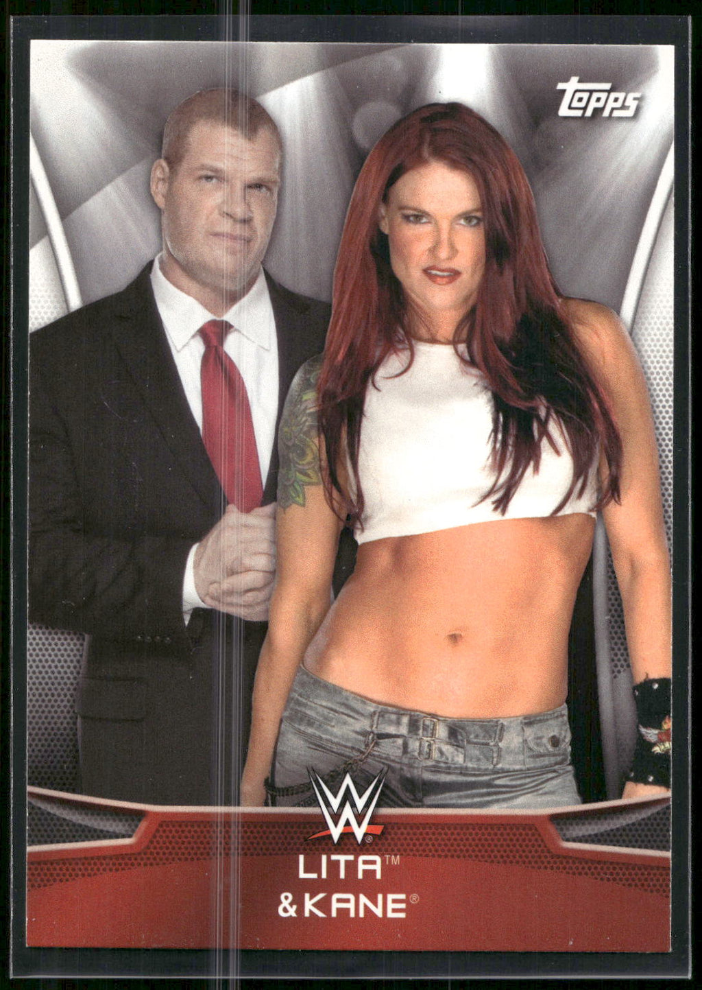2016 Topps WWE Divas Revolution #10 Lita &amp; Kane Power Couples