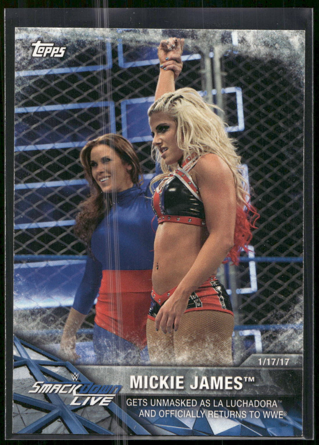2017 Topps WWE Women's Division #WWE-24 Mickie James WWE Matches and Moments