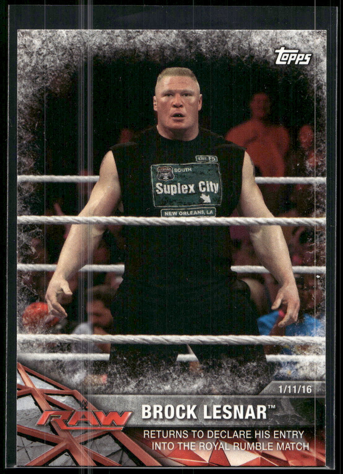 2017 Topps WWE Road To Wrestlemania #7 Brock Lesnar