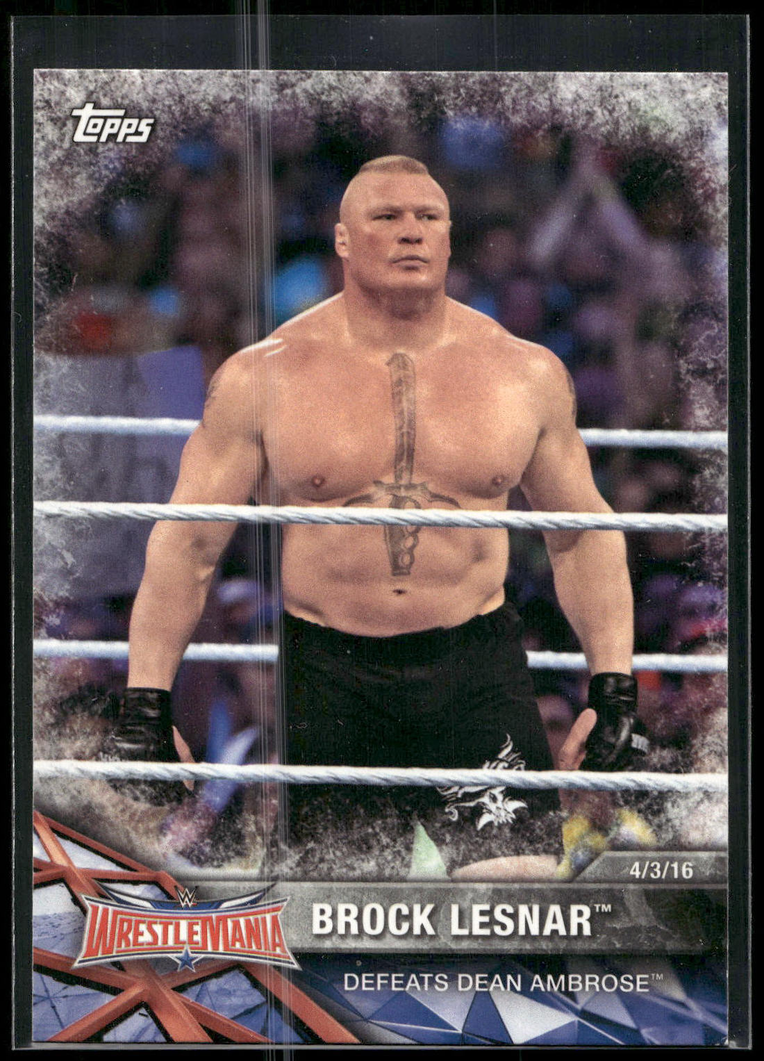 2017 Topps WWE Road To Wrestlemania #58 Brock Lesnar