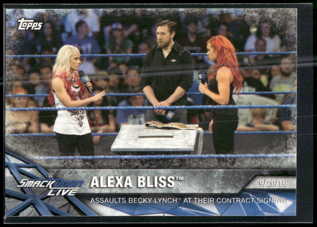 2017 Topps WWE Women's Division #WWE-8 Alexa Bliss WWE Matches and Moments