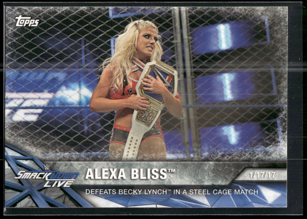 2017 Topps WWE Women's Division #WWE-23 Alexa Bliss WWE Matches and Moments