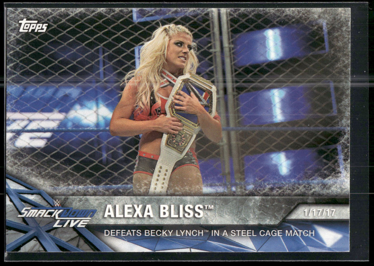 2017 Topps WWE Women's Division #WWE-23 Alexa Bliss WWE Matches and Moments