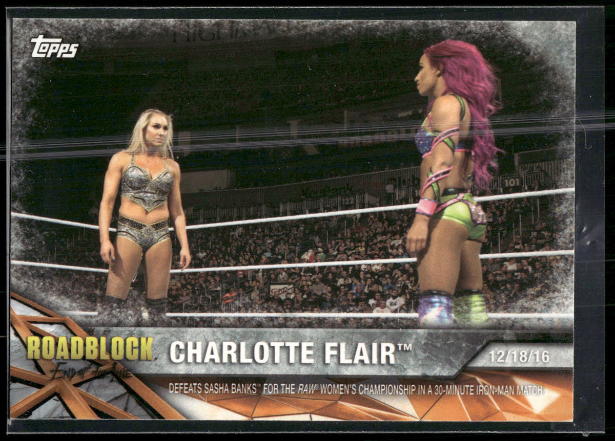 2017 Topps WWE Women's Division #WWE-18 Charlotte WWE Matches and Moments