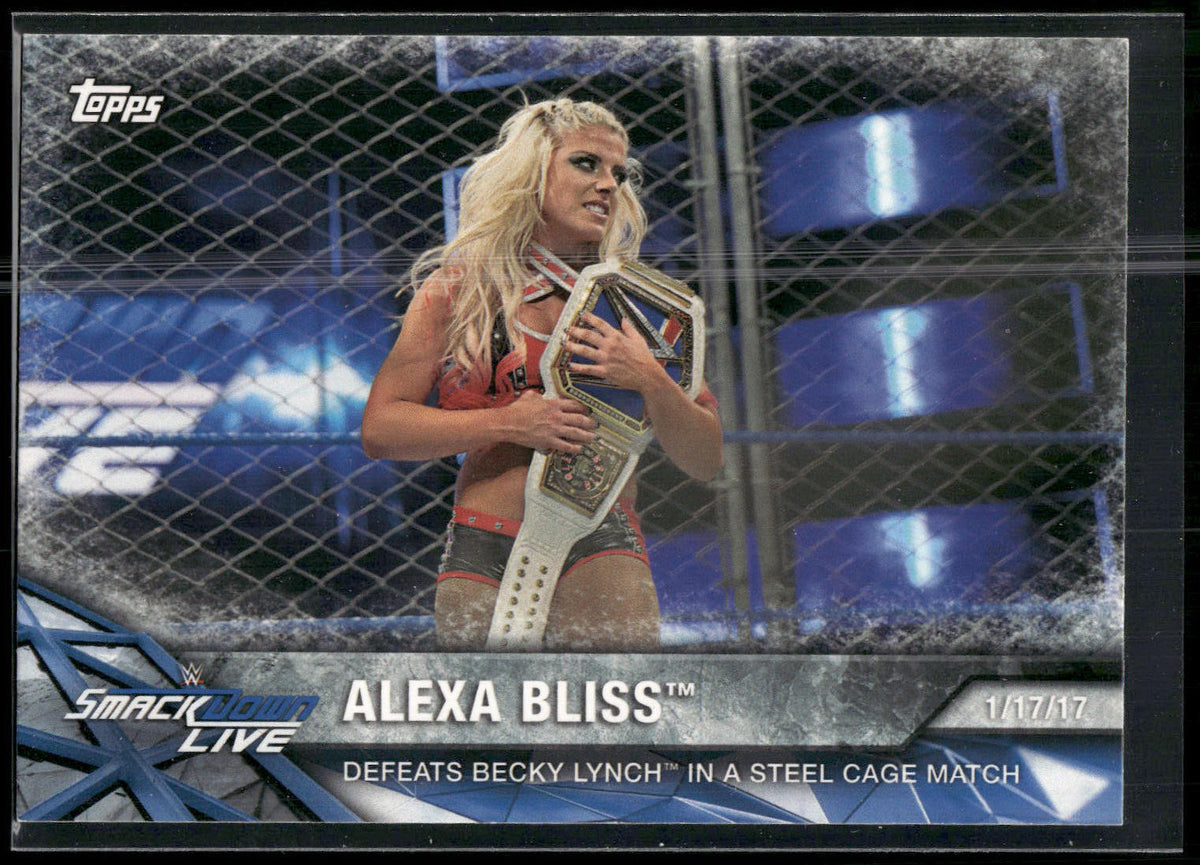 2017 Topps WWE Women's Division #WWE-23 Alexa Bliss WWE Matches and Moments