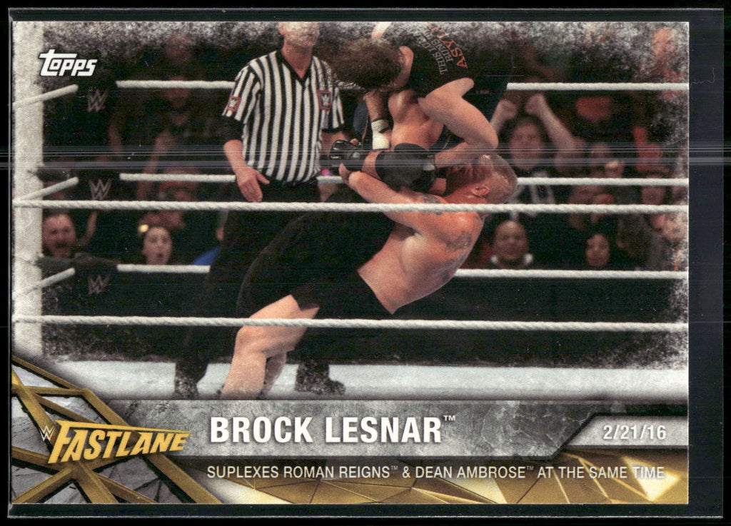 2017 Topps WWE Road To Wrestlemania #29 Brock Lesnar